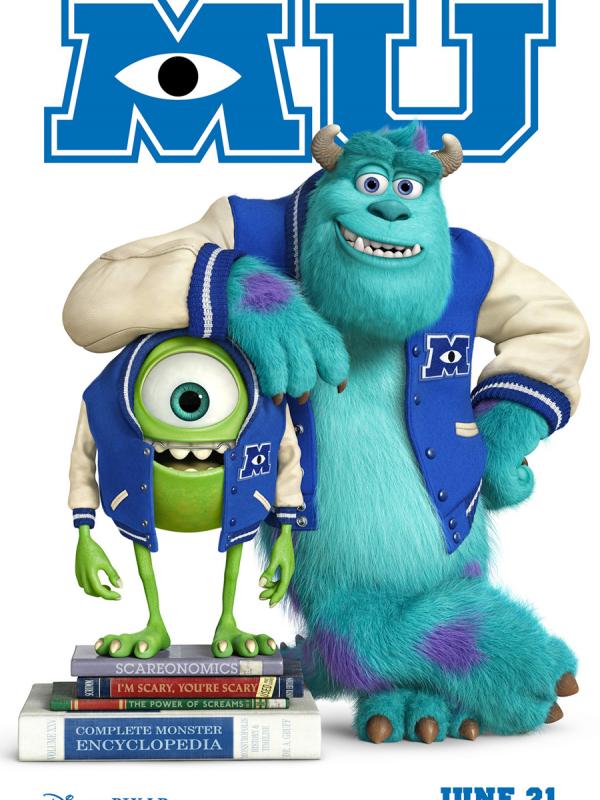 Poster film Monster University. Foto: via pixar.wikia.com