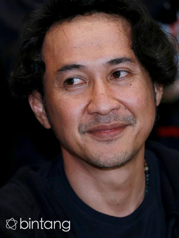 Agus Kuncoro menghadiri preskon film 3. (Galih W. Satria/Bintang.com)