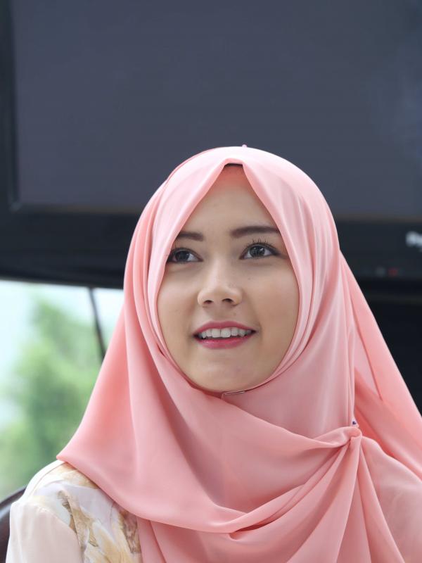 Izzah Ajrina di acara Syukuran Film 