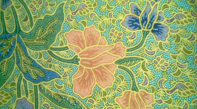 Corak Bunga Batik : Kain Batik Motif Batik Bunga Kombinasi Warna Hijau