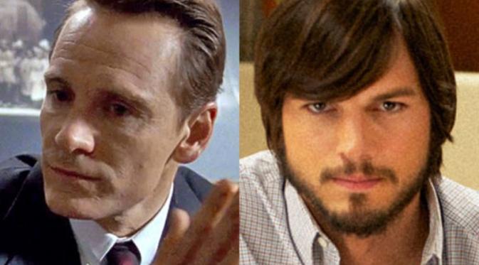 Michael Fassbender dan Ashton Kutcher. foto: eonline.com