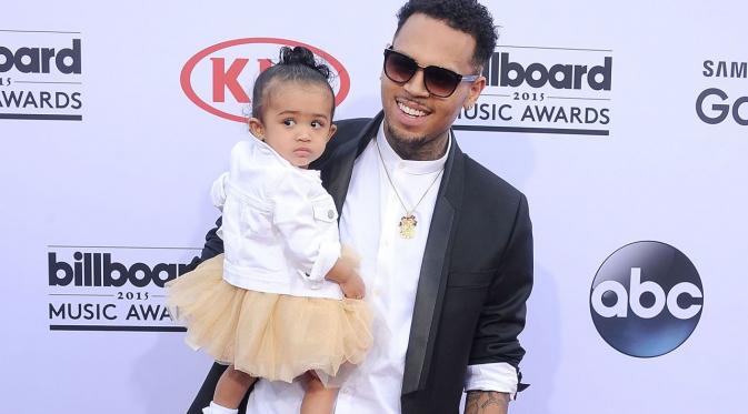 Chris Brown dan putrinya, Royalty yang berusia 1 tahun
