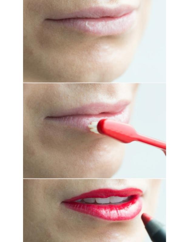 Mengatasi bibir yang terkelupas. (Via: allforfashiondesign.com)