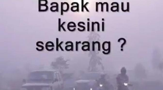 Kabut Asap Belum Usai, Netizen Kirim Surat Lagi untuk Jokowi | via: Facebook