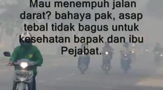 Kabut Asap Belum Usai, Netizen Kirim Surat Lagi untuk Jokowi | via: Facebook