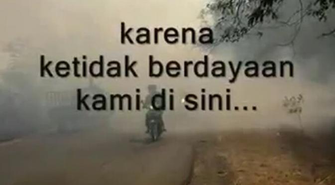 Kabut Asap Belum Usai, Netizen Kirim Surat Lagi untuk Jokowi | via: Facebook