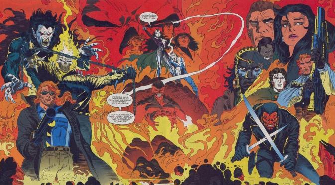 Karakter Ghost Rider, Blade, dan Doctor Strange pernah tampil bersama di komik Midnight Sons. (wickedhorror.com)