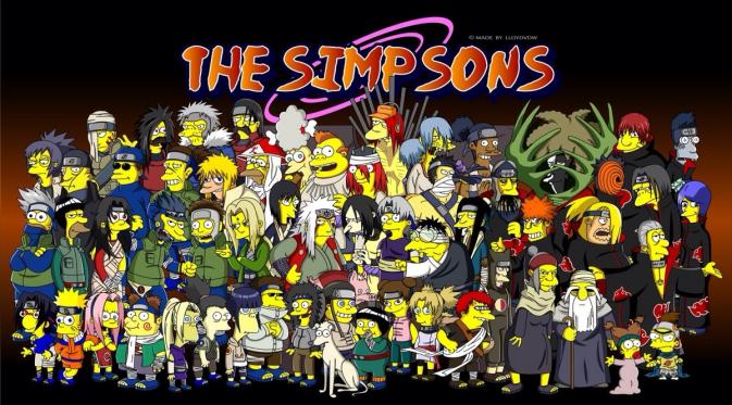 The Simpsons bergaya Naruto. (reddit.com)