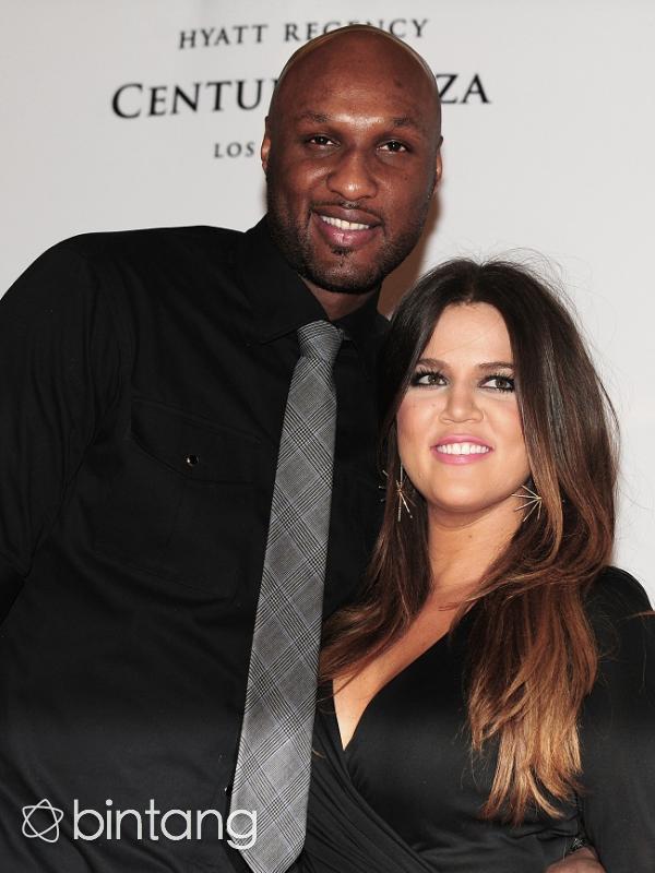 Khloe Kardashian dan Lamar Odom (AFP/Bintang.com)