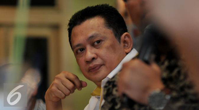 Sekertaris Frakksi Partai Golkar Bambang Soesatyo saat menghadiri diskusi bertajuk 