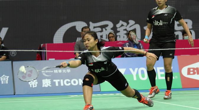 Ganda putri Indonesia Anggia Shitta Awanda/Ni Ketut Mahadewi Istarani menjuarai Chinese Taipei Open Grand Prix 2015, Minggu (18/10/2015). (Liputan6.com/HUmas PP PBSI)