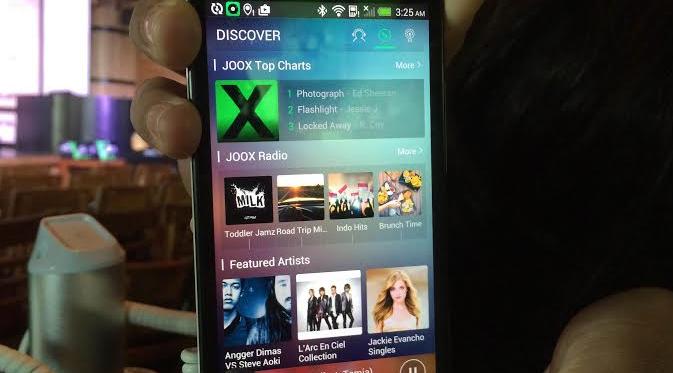Aplikasi Streaming Musik Joox (Liputan6.com/Jeko Iqbal Reza)