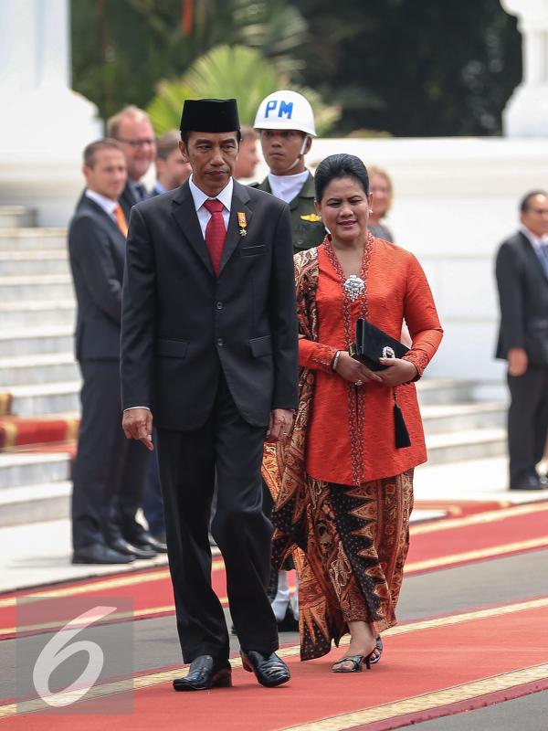 Batik Ibu Iriana Jokowi (Liputan6.com/Faizal Fanani)