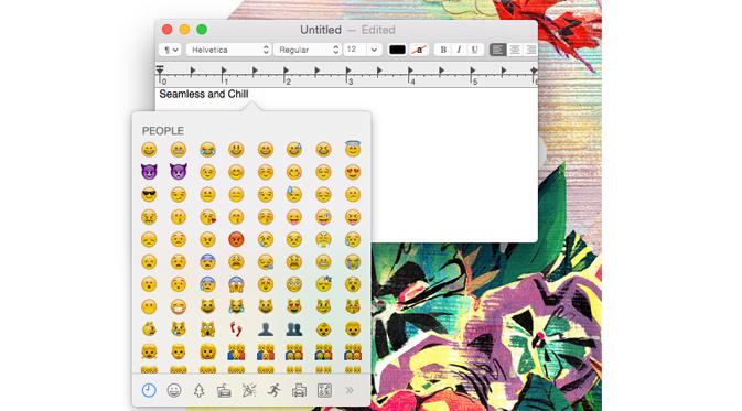 Emoji keyboard di Mac (huffingtonpost.com)