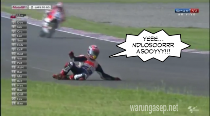  Meme Lucu Rossi Vs Marquez Hiasi MotoGP Sepang 2015 | via: indoberita.com