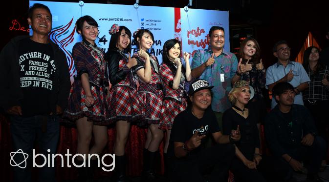 Preskon Jakarta Music Festival 2015, menghadirkan JKT48, Tony Q, Steven Jam dll (Deki Prayoga/Bintang.com)