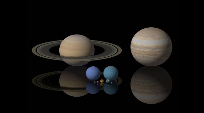 perbandingan ukuran planet. (foto: kidssrc.bclibrary.ca)
