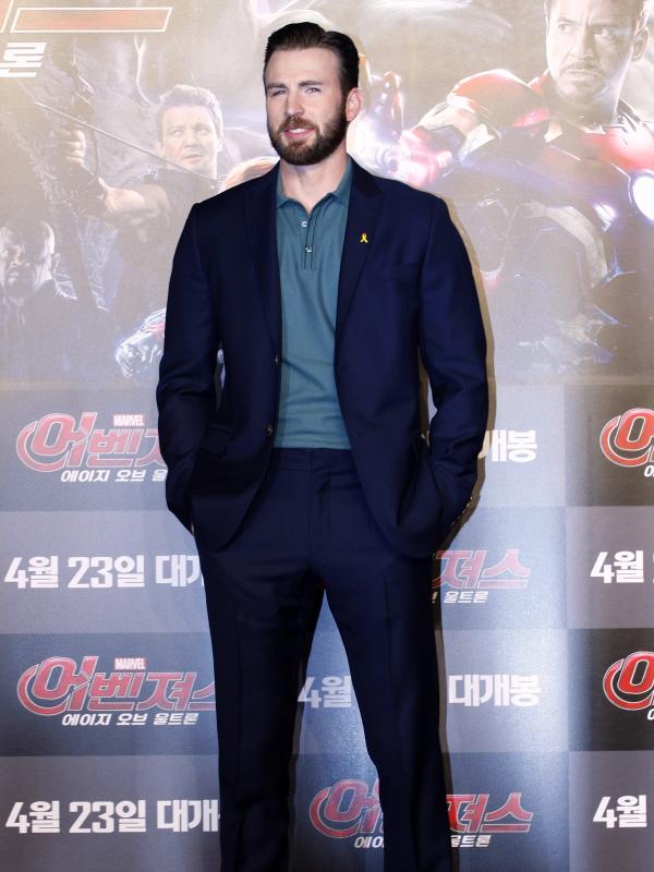 Chris Evans. (Bintang/EPA)