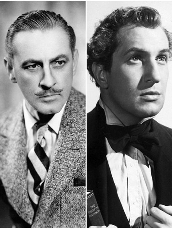 John Barrymore (kiri) dan Vincent Price (kanan) (via dailymail.co.uk)