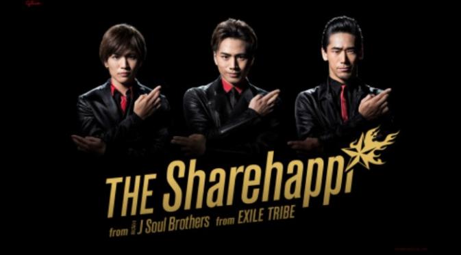 THE Sharehappi from Sandaime J Soul Brothers.