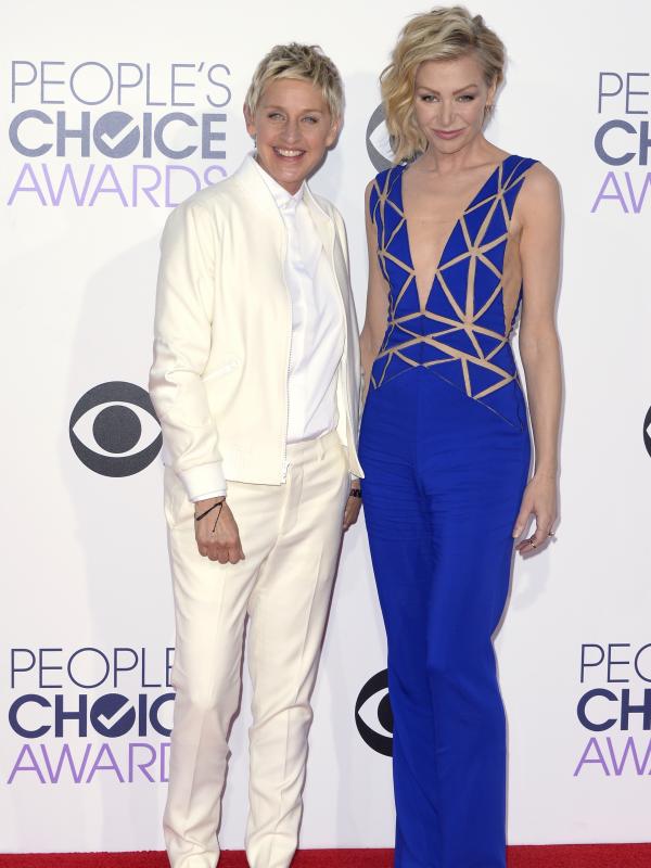Ellen DeGeneres dan Portia de Rossi (Bintang/EPA)