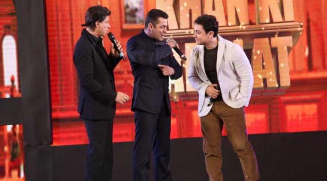 Trio 'Khan' bintang kawakan Bollywood [foto: indian express]