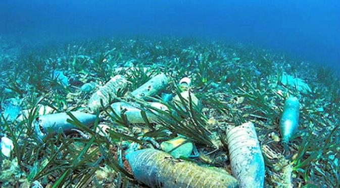 Pencemaran plastik bermula dari begitu banyaknya polusi plastik yang mengapug di lingkungan kelautan di mana garam laut berasal.(Sumber EPA)