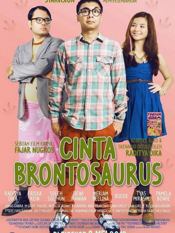 Poster film Cinta Brontosaurus. Foto: Wikipedia