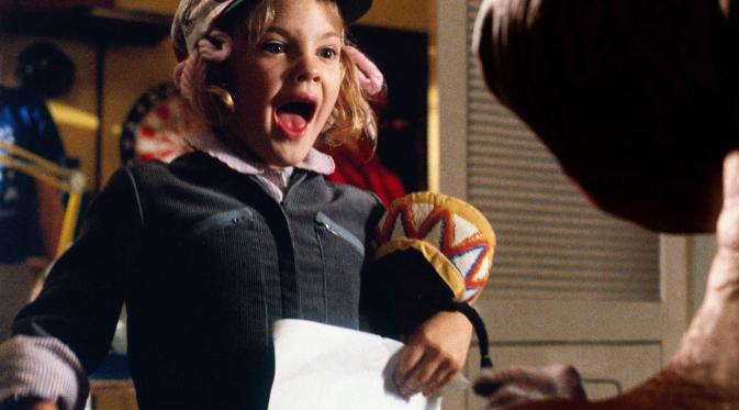 Drew Barrymore kecil dalam film E.T.