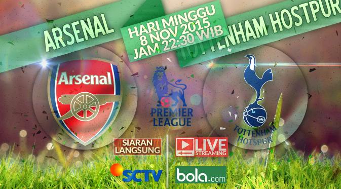 Arsenal vs Tottenham Hotspur (Bola.com/Samsul Hadi)