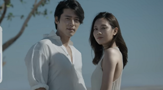 Hyun Bin dan Jia dalam iklan produk perawatan kecantikan ternama