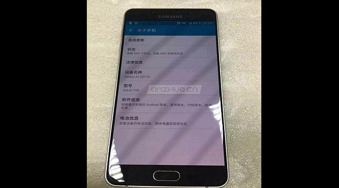 Bocoran seri terbaru Samsung Galaxy A7 (Foto: via Phone Arena)