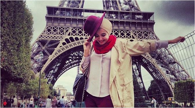 Zaskia Sungkar Saat Berlibur ke Paris (via Instagram/Zaskia Sungkar)