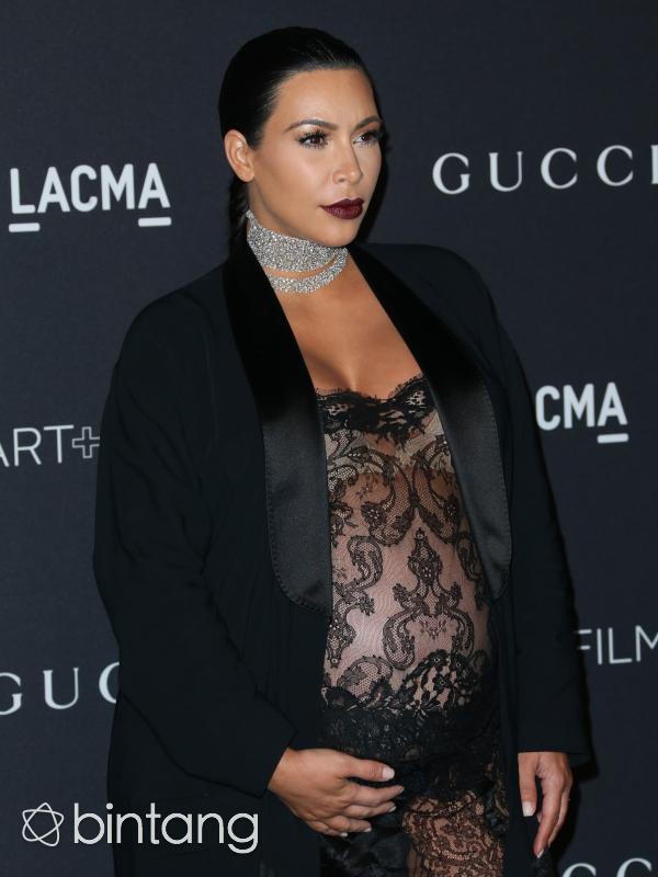 Kim Kardashian di Art + Film Gala 2015 (AFP/Bintang.com)