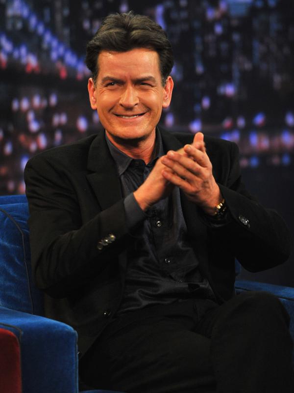 Charlie Sheen saat menghadiri acara 