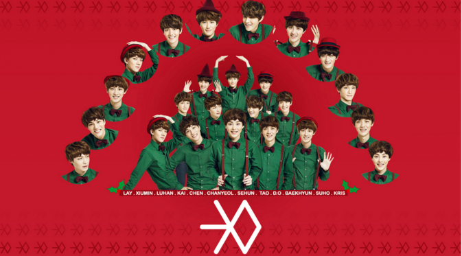 EXO rilis album Natal Miracles in December 2013 silam.
