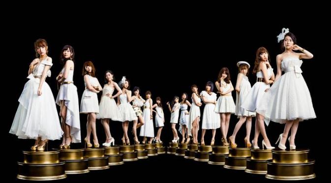 Idol group Jepang AKB48. (Tokyo Hive)
