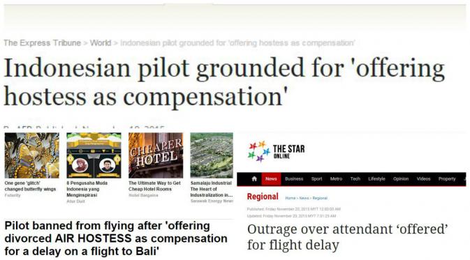 Kasus desahan di kokpit maskapai penerbangan Lion Air ternyata tak hanya marak diberitakan oleh Tanah Air.