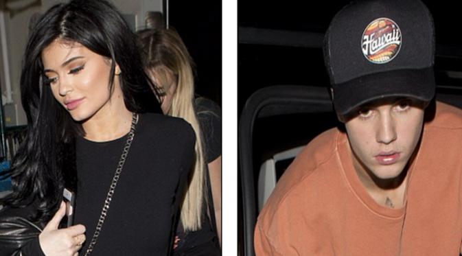 Justin Bieber dan Kylie Jenner janji bertemu di sebuah bar di West Hollywood.  (sumber foto: Dailymail.co.uk)