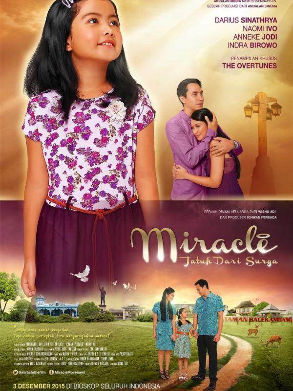 Poster film Miracle: Jatuh dari Surga. Foto: Instagram 