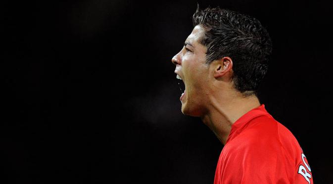 Cristiano Ronaldo saat masih berkostum Manchester United. (AFP/Andrew Yates)