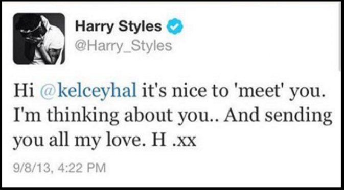 Tweet Harry Styles