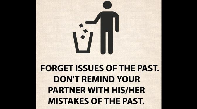 Jangan suka mengungkit-ungkit kejadian buruk di masa lalu pada siapapun. (Via: dailyhealthgen.com)