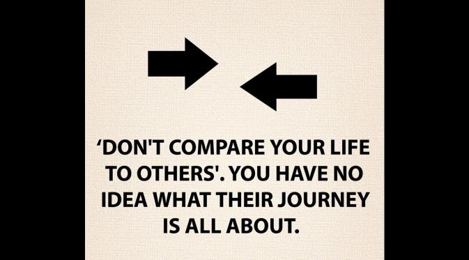 Jangan suka membandingkan dirimu dengan orang lain. (Via: dailyhealthgen.com)