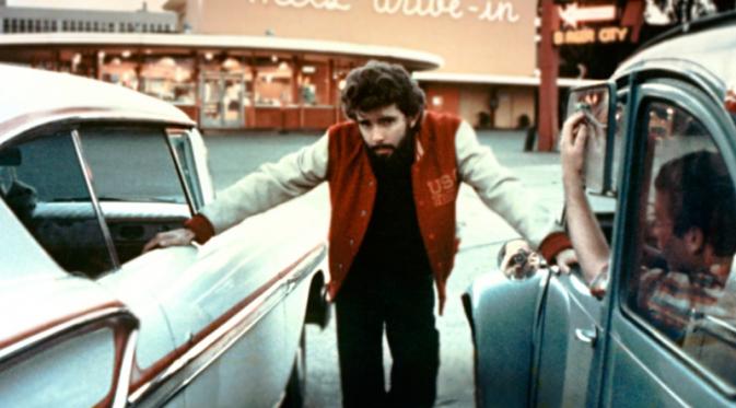 George Lucas saat menyutradarai American Graffiti tahun 1974. (dok. istimewa)