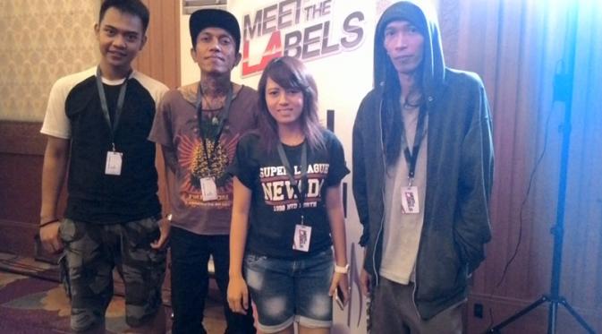 Salah satu finalis dalam ajang Meet The Labels, Kalua Band asal Jakarta. [Foto: Ferry Noviandi/Liputan6.com]