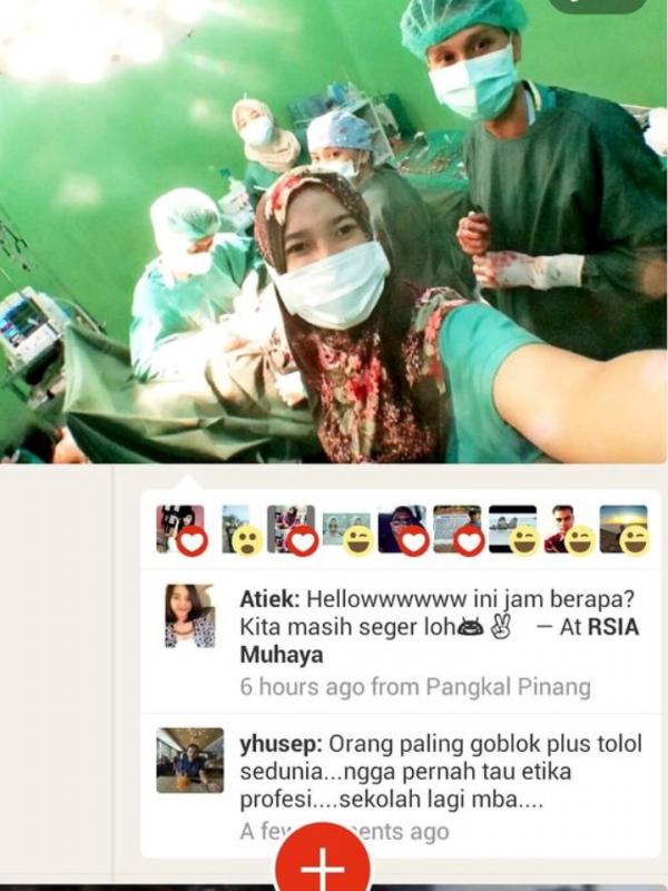 [Bintang] Lagi, Tenaga Medis Ber-Selfie Ria di Ruang Operasi