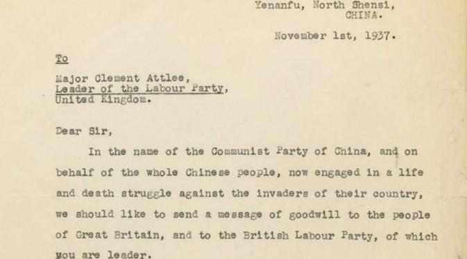 Surat Langka Mao Zedong kepada Inggris Terlelang Rp 12.7 Miliar (Sotheby's/BBC)