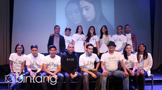 Pemain film I am Hope menghadiri acara launching trailer, poster, dan soundtrack film I an Hope. (Nurwahyunan/Bintang.com)