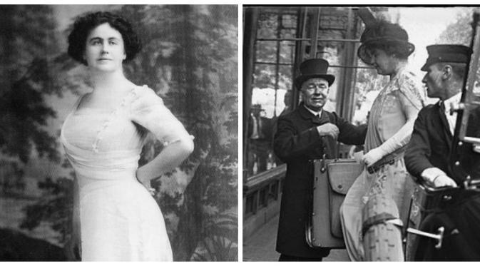 Istri baru Presiden Wilson, Edith Bolling Galt terkenal modis. Ia juga keturunan Pocahontas (Wikipedia)